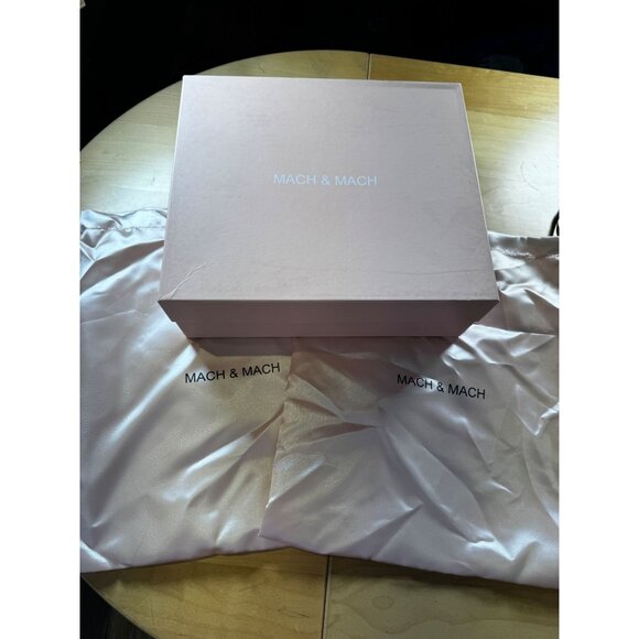 Mach & Mach Sydney 140MM Platform Sandals White Size 39.5 NIB - Picture 14 of 16